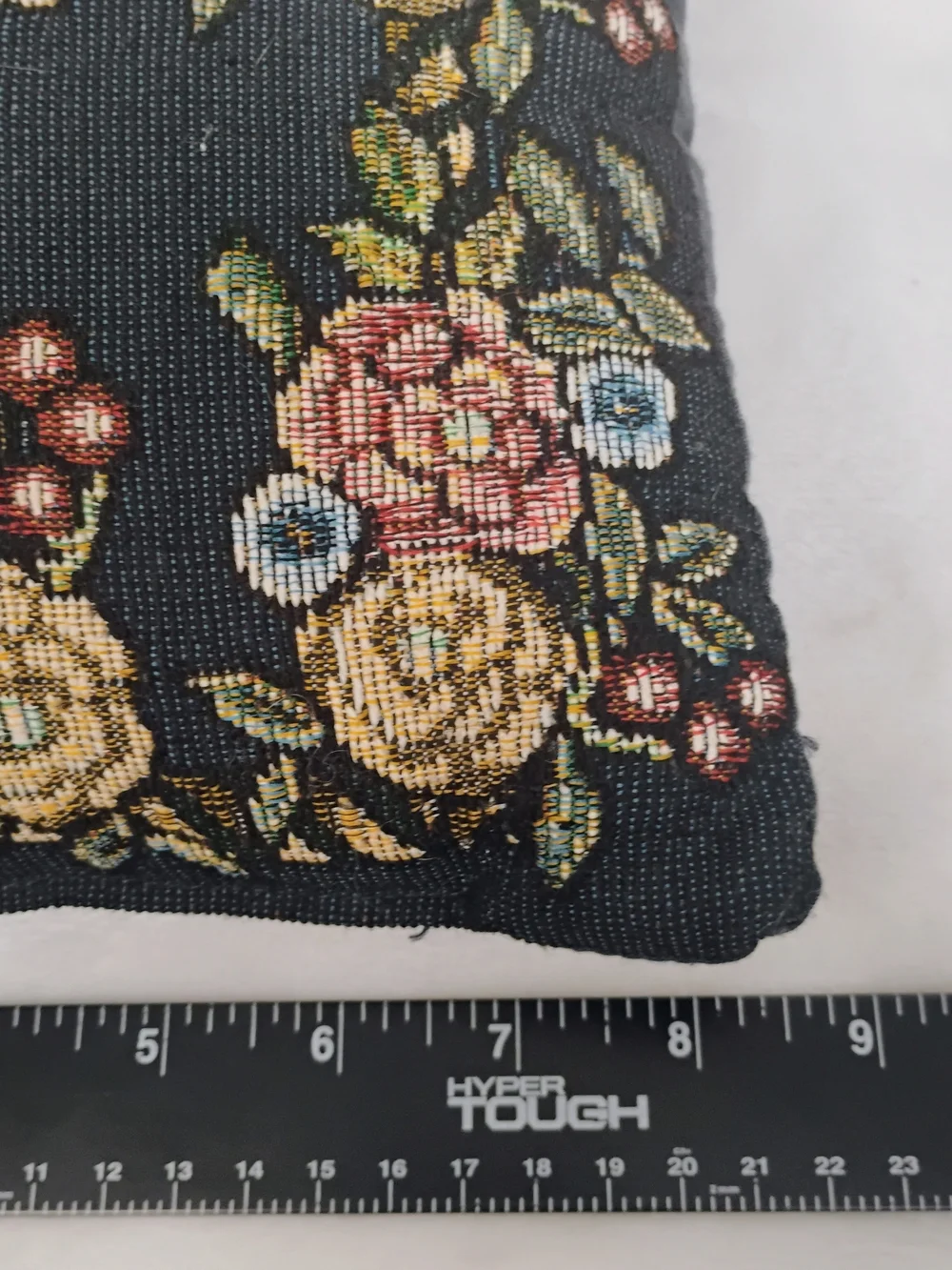 Vtg Love Is The‎ Greatest Gift Tapestry Accent Throw Pillow 12x9 Floral Decor M